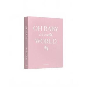 NEW PRINTWORKS baby it's a wild world photo album in pink